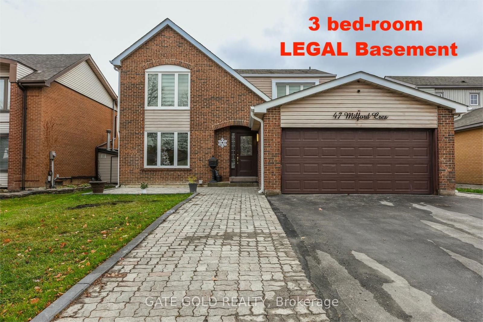 Detached House for sale at 47 Milford Crescent, Brampton, Central Park, L6S 3E3 - MLS: W11937961