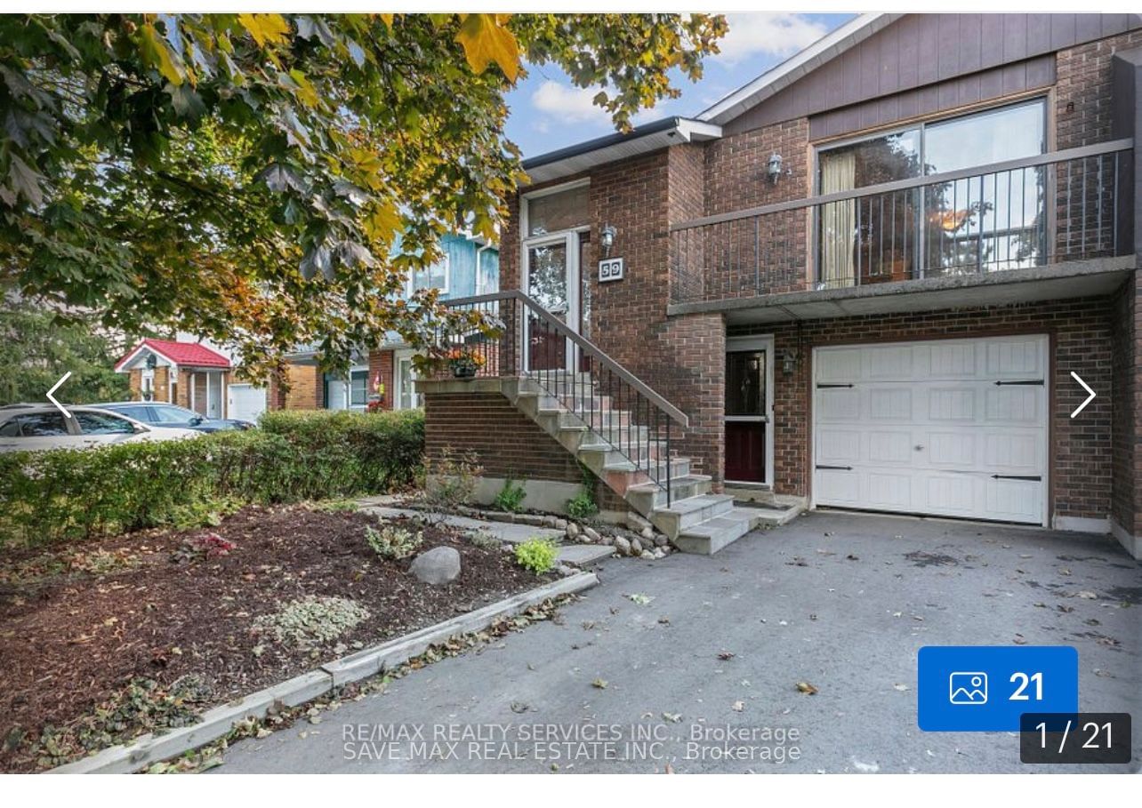 Semi-Detached House for lease at 59 Lionshead look Out, Brampton, Westgate, L6S 3X3 - MLS: W11946520