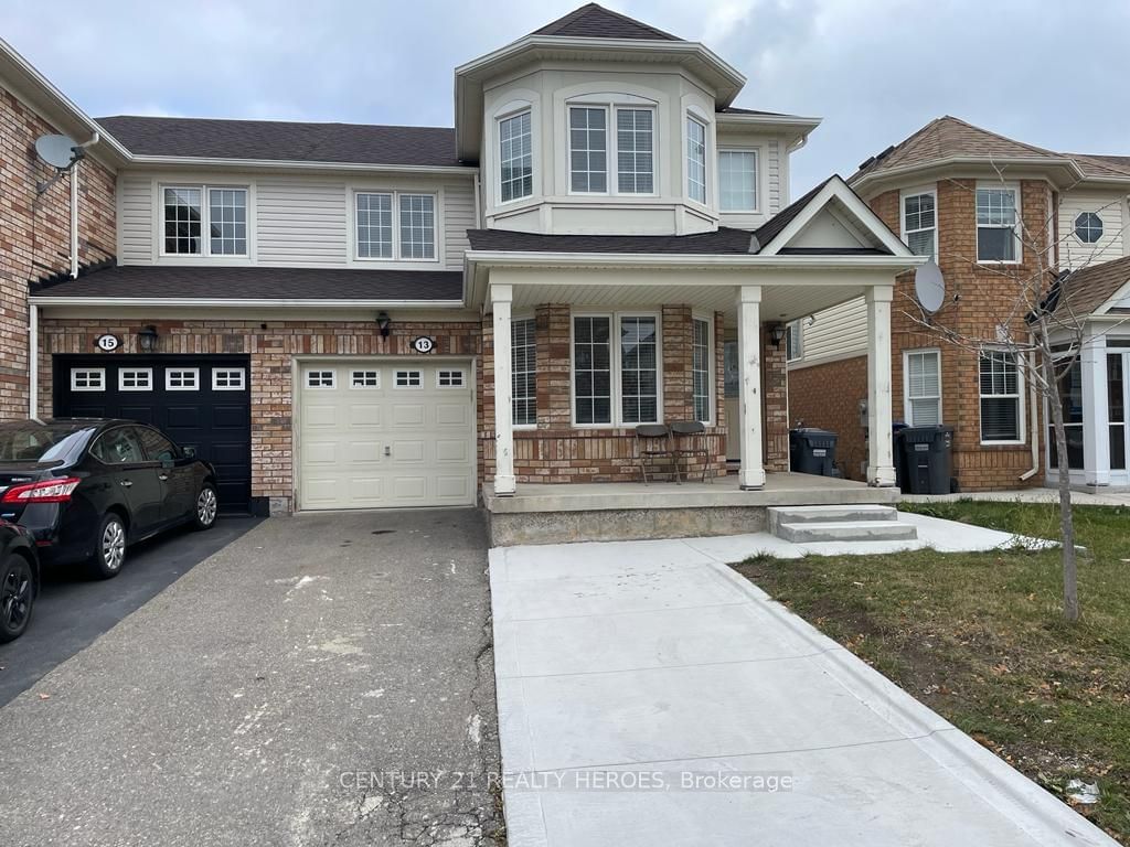 Semi-Detached House for lease at 13 Frontenac Crescent, Brampton, Fletcher's Meadow, L7A 3M7 - MLS: W11949026