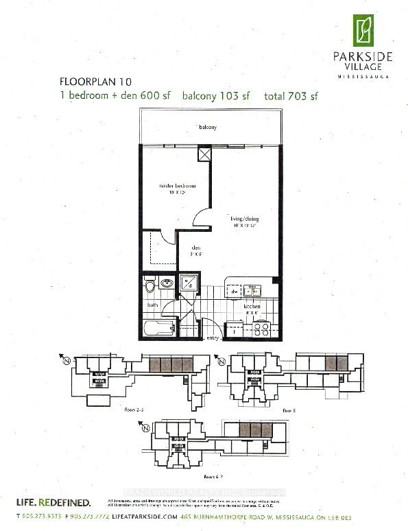 Condo for lease at 704-4070 Confederation Pkwy, Mississauga, City Centre, L3B 0E9 - MLS: W11952778