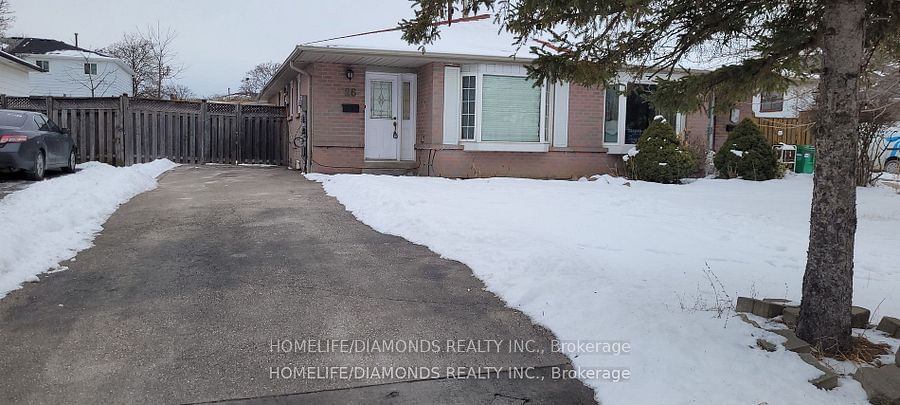 Semi-Detached House for lease at Upper-26 Greenwood Crescent, Brampton, Northgate, L6S 1T3 - MLS: W11957201