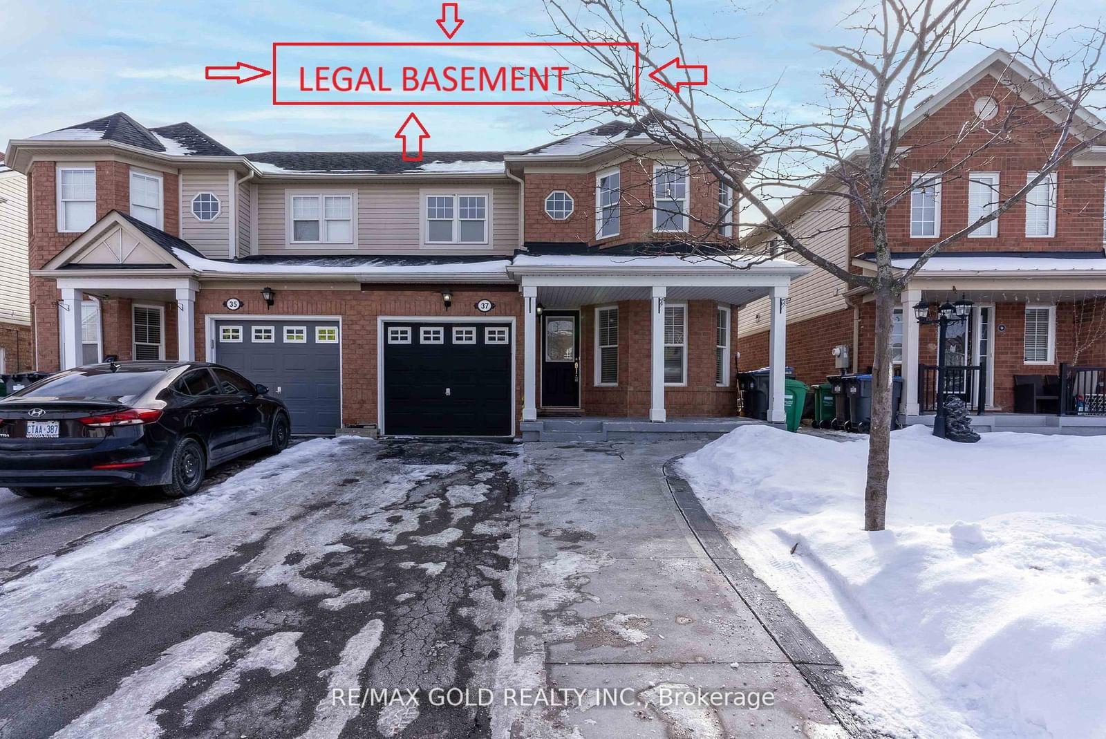 Semi-Detached House for sale at 37 Keats Terrace, Brampton, Fletcher's Meadow, L7A 3N1 - MLS: W11959681