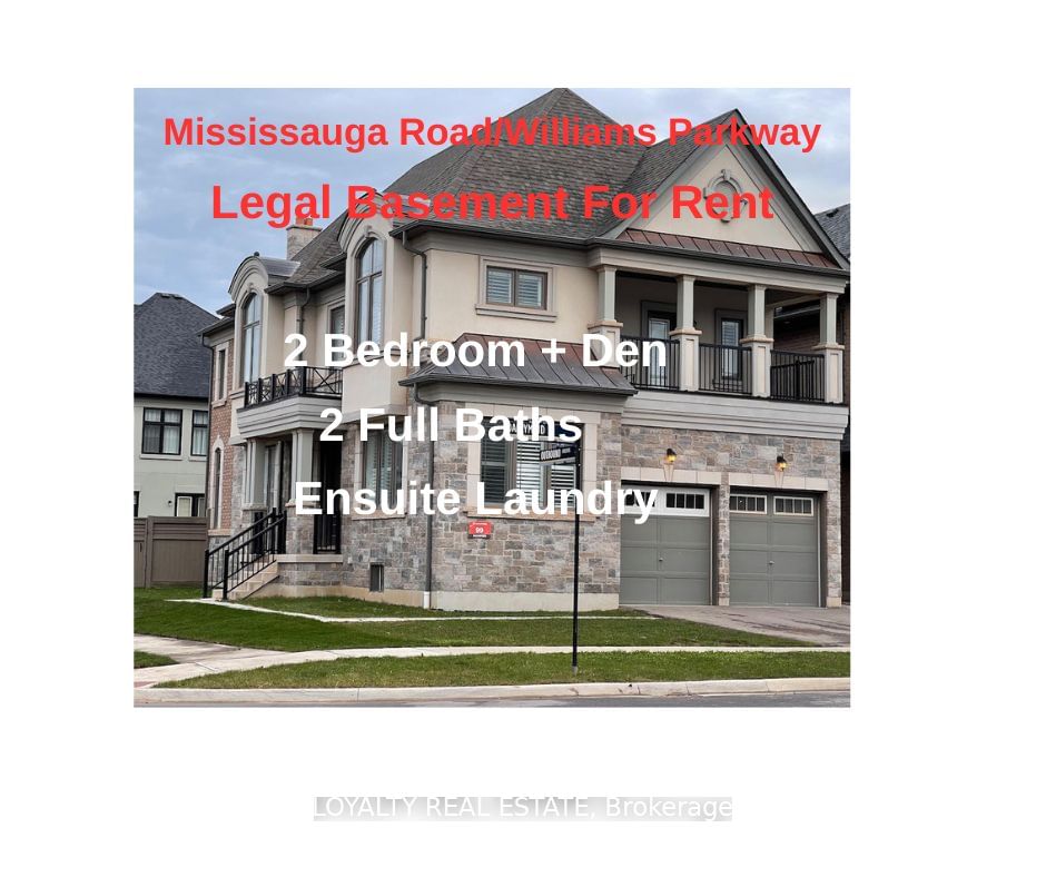 Detached House for lease at (Bsmt)-1 Outbound Heights, Brampton, Credit Valley, L6X 5P6 - MLS: W11961393