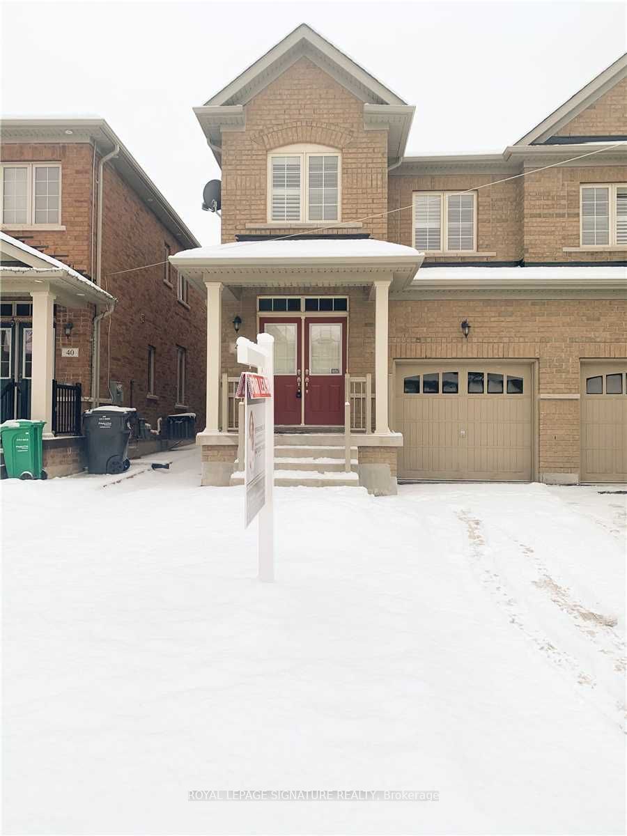 Semi-Detached House for lease at 42 Orangeblossom Trail, Brampton, Credit Valley, L6X 3B5 - MLS: W11962830