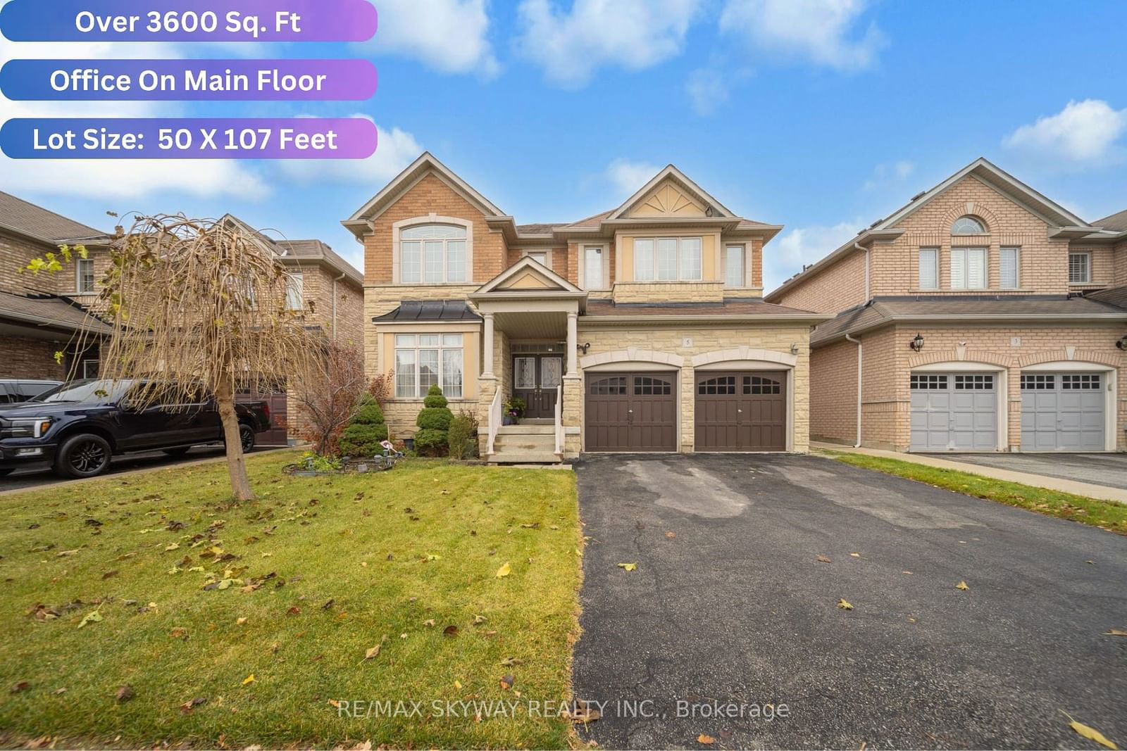 Detached House for sale at 5 Kerrigan Drive, Brampton, Sandringham-Wellington, L6R 0S4 - MLS: W11972633