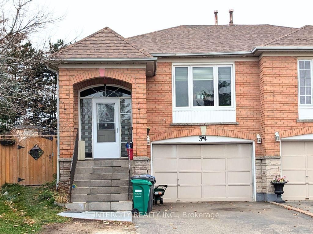 Semi-Detached House for sale at 34 Peace Valley Crescent, Brampton, Sandringham-Wellington, L6R 1G3 - MLS: W11974561