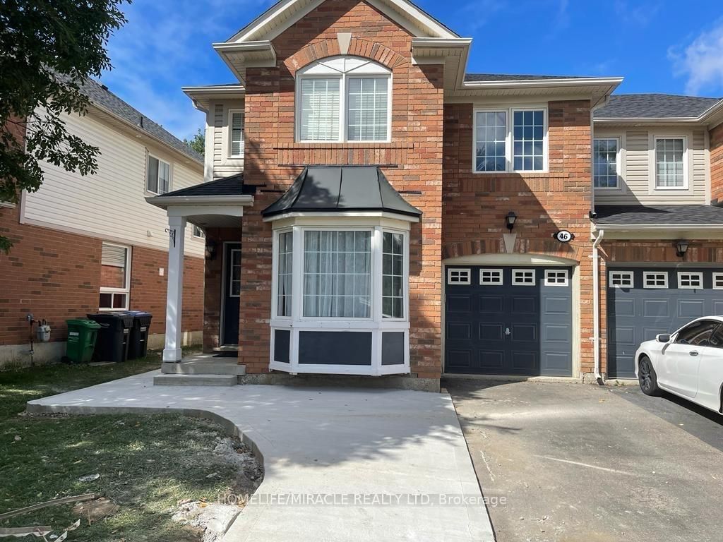 Semi-Detached House for lease at 46 Keats Terrace, Brampton, Fletcher's Meadow, L7A 3M9 - MLS: W11976417