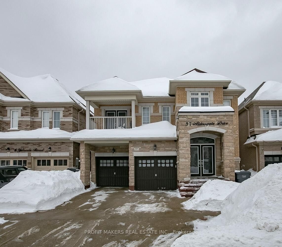 Detached House sold at 57 Aldersgate Drive, Brampton, Northwest Brampton, L7A 3Z9 - MLS: W11980275