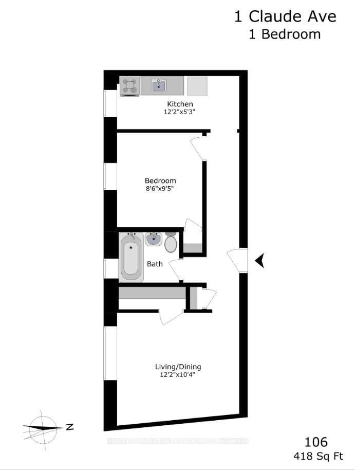 Condo for lease at 106-1 Claude Avenue, Toronto, High Park-Swansea, M6R 2T5 - MLS: W11997759