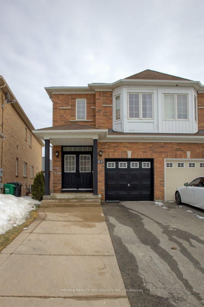 Semi-Detached House for sale at 27 Portrush Trail, Brampton, Credit Valley, L6X 0R2 - MLS: W12004435