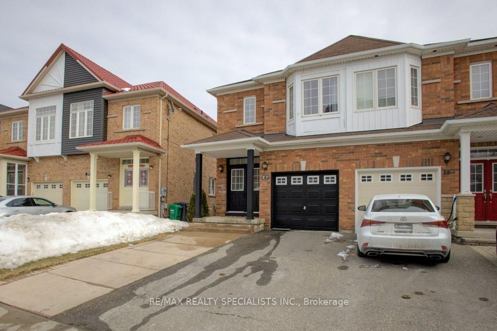 Semi-Detached House for sale at 27 Portrush Trail, Brampton, Credit Valley, L6X 0R2 - MLS: W12004435