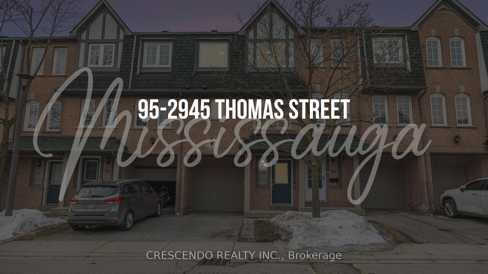 Townhouse for sale at 95-2945 Thomas Street, Mississauga, Central Erin Mills, L5M 6C1 - MLS: W12018075