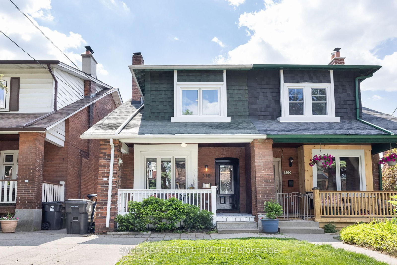 Semi-Detached House for lease at 318 Indian Grve, Toronto, High Park North, M6P 2H5 - MLS: W12028750