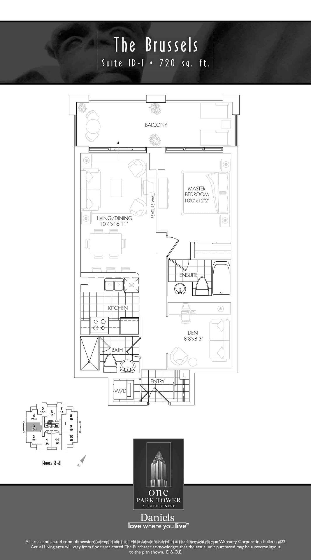 Condo for lease at 1703-388 Prince Of Wales Drive, Mississauga, City Centre, L5B 0A1 - MLS: W12041249