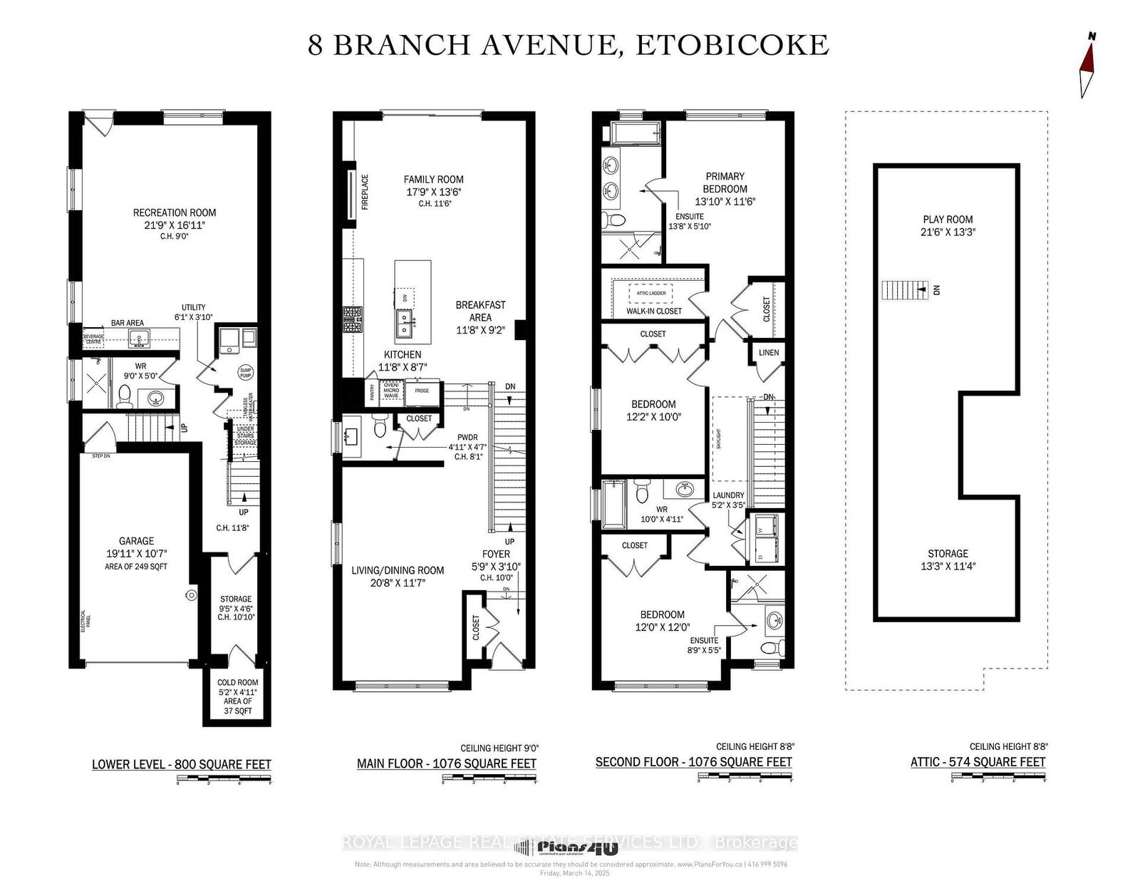 Detached House for sale at 8 Branch Avenue, Toronto, Long Branch, M8W 1M7 - MLS: W12047745