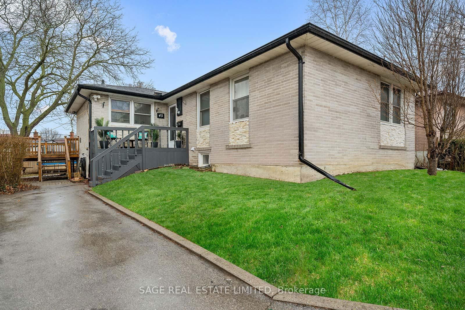 Detached House for sale at 45 Dashwood Crescent, Toronto, Thistletown-Beaumonde Heights, M9V 2N9 - MLS: W12075410