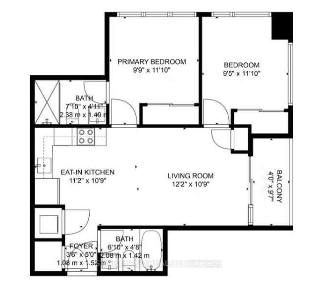 1606 - 17 Zorra St. Primary Room for Lease N/A