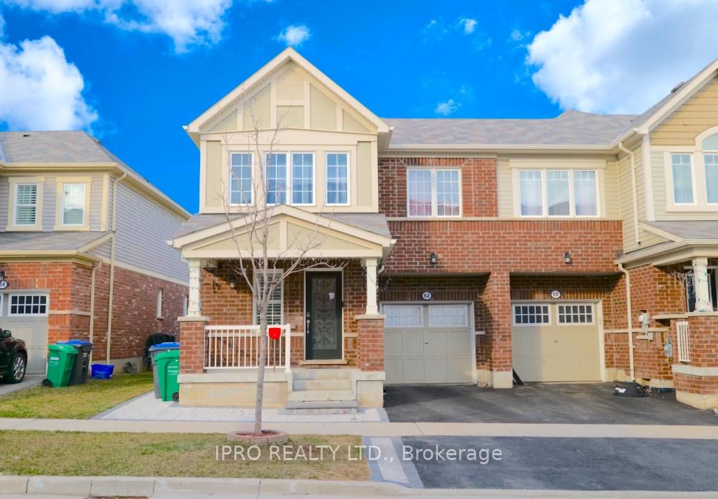 Townhouse for lease at 62 Quillberry Close, Brampton, Northwest Brampton, L7A 4N8 - MLS: W12132580