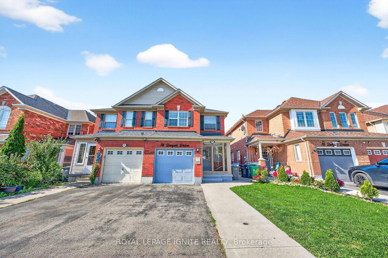 Semi-Detached House sold at 74 Dwyer Drive, Brampton, Ontario, L6S 0B1 - Gore Industrial North - MLS: W12377260