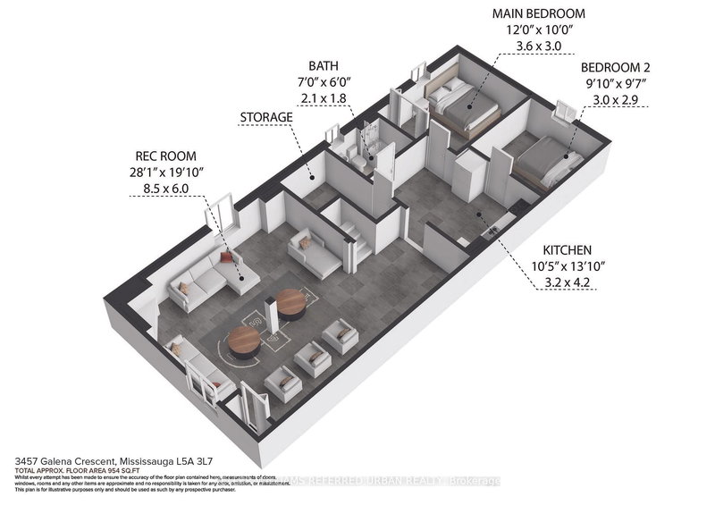 BSMT - 3457 Galena Cres, Mississauga, L5A 3L7 | Image 2