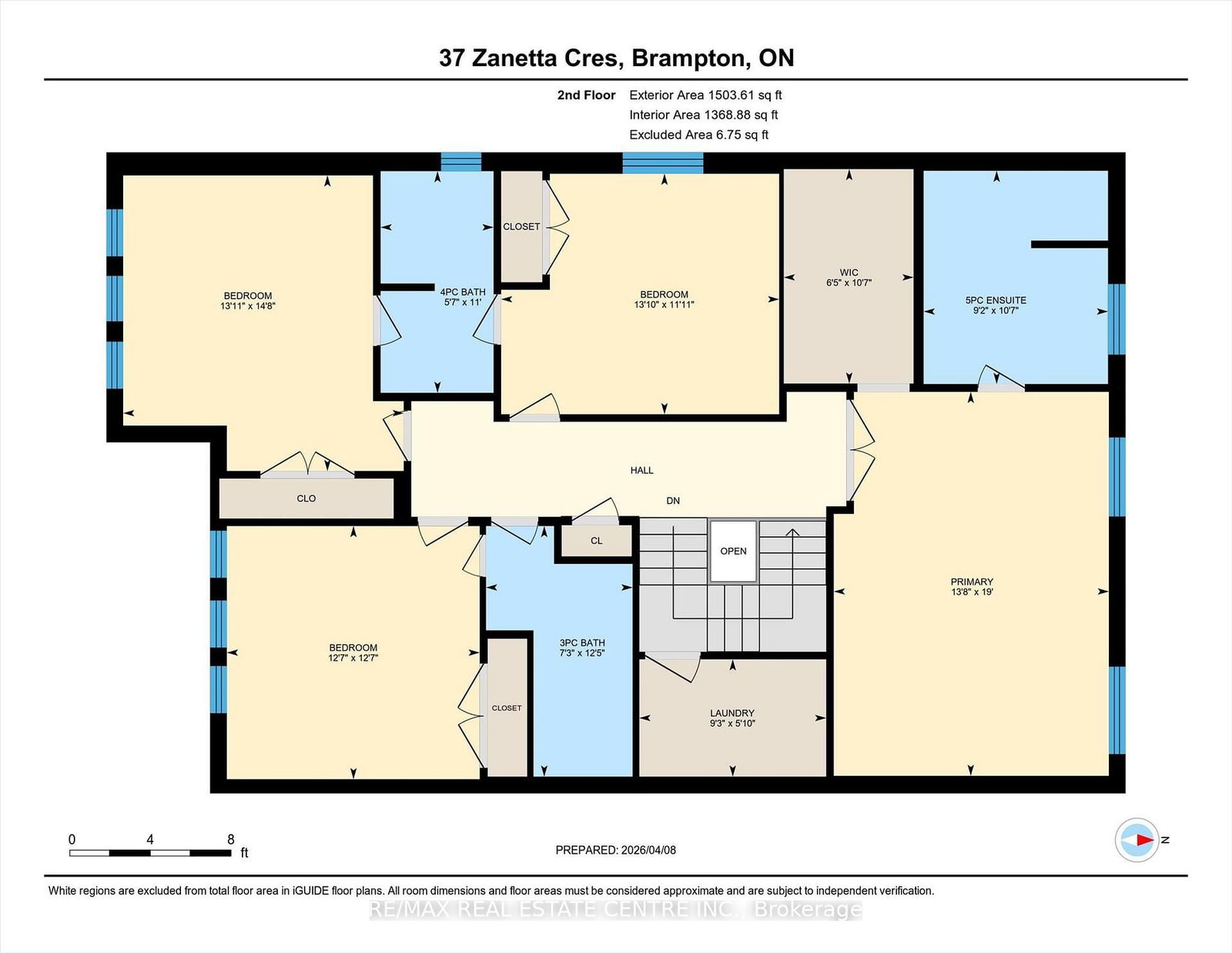 Detached House for sale at 37 Zanetta Crescent, Brampton, Ontario, L6Y 6A2 - Credit Valley - MLS: W12974290