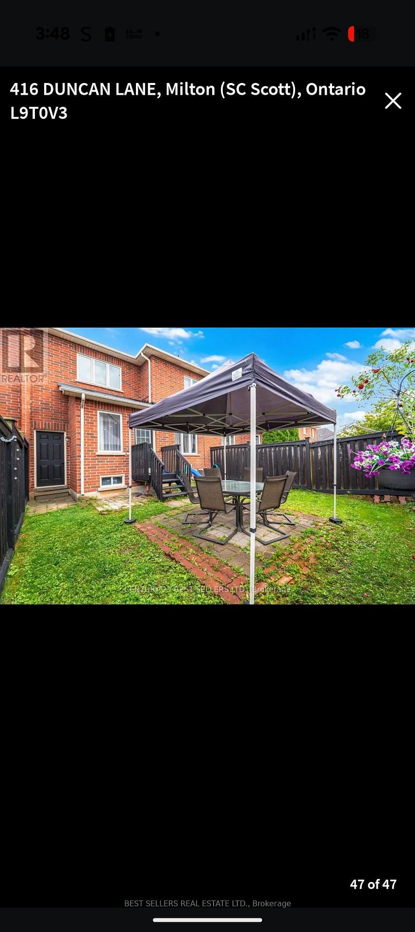 Townhouse for sale at 416 Duncan Lane, Milton, Ontario, L9T 0V3 - Scott - MLS: W13001032