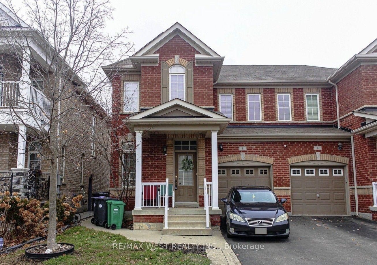 Semi-Detached House for lease at 8 Callalily Road, Brampton, Ontario, L7A 0M1 - Northwest Sandalwood Parkway - MLS: W13554124