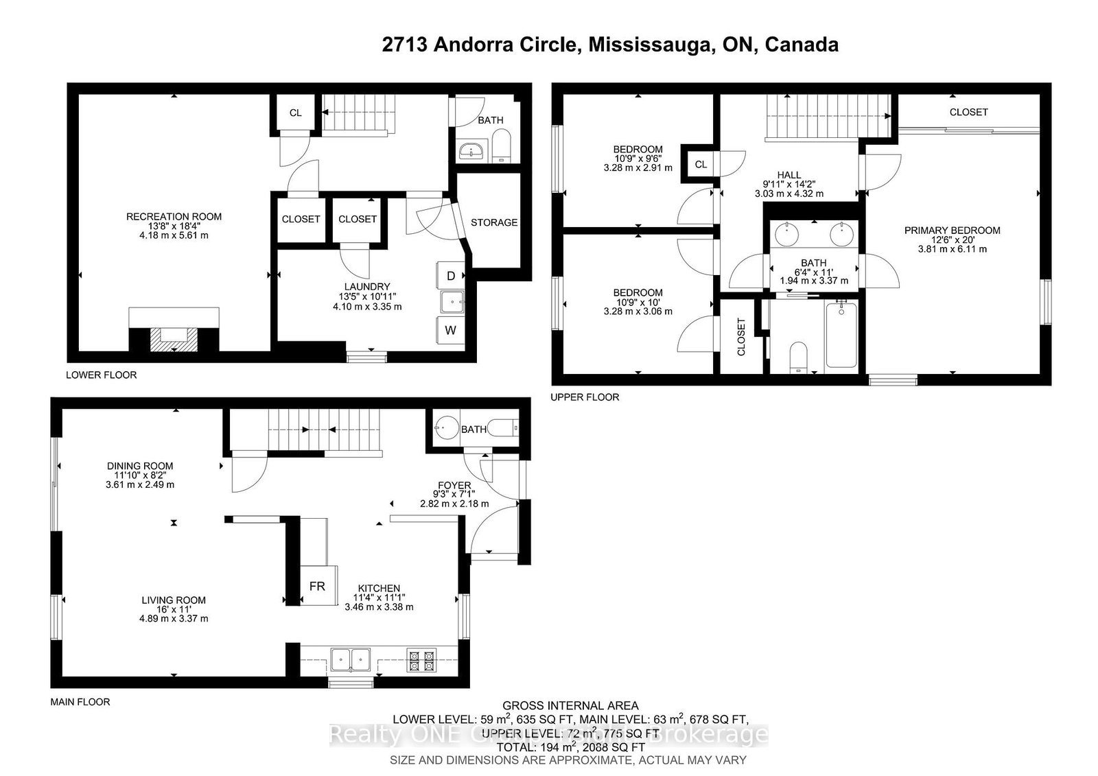 2713 Andorra Circ, Mississauga, view 48