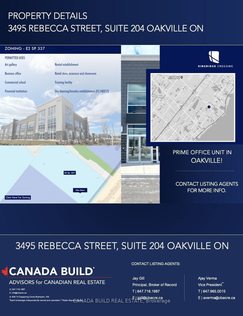 204 - 3495 Rebecca St, Oakville, L6L 6X9 | Image 2