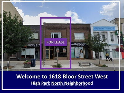 Commercial/Retail for lease at 1618 Bloor Street, Toronto, High Park North, M6P 1A7 - MLS: W9418291