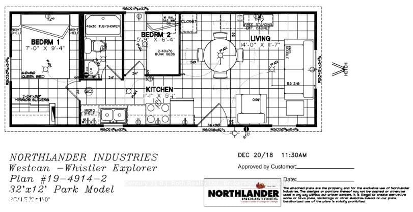 Mobile/Trailer for sale at 719-1047 BONNIE LAKE CAMP Road, Bracebridge, Macaulay, P1L 1W9 - MLS: X10439691