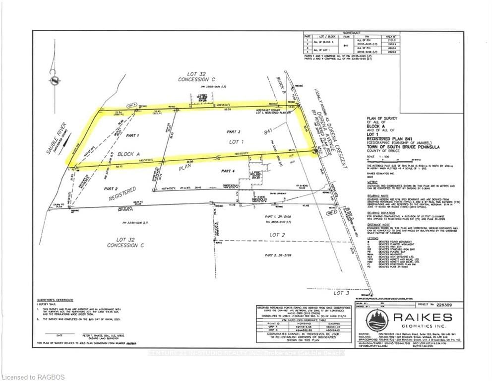 Vacant Land sold at PART LOT 1 DORENA Crescent, South Bruce Peninsula, N0H 2G0 - MLS: X11822808