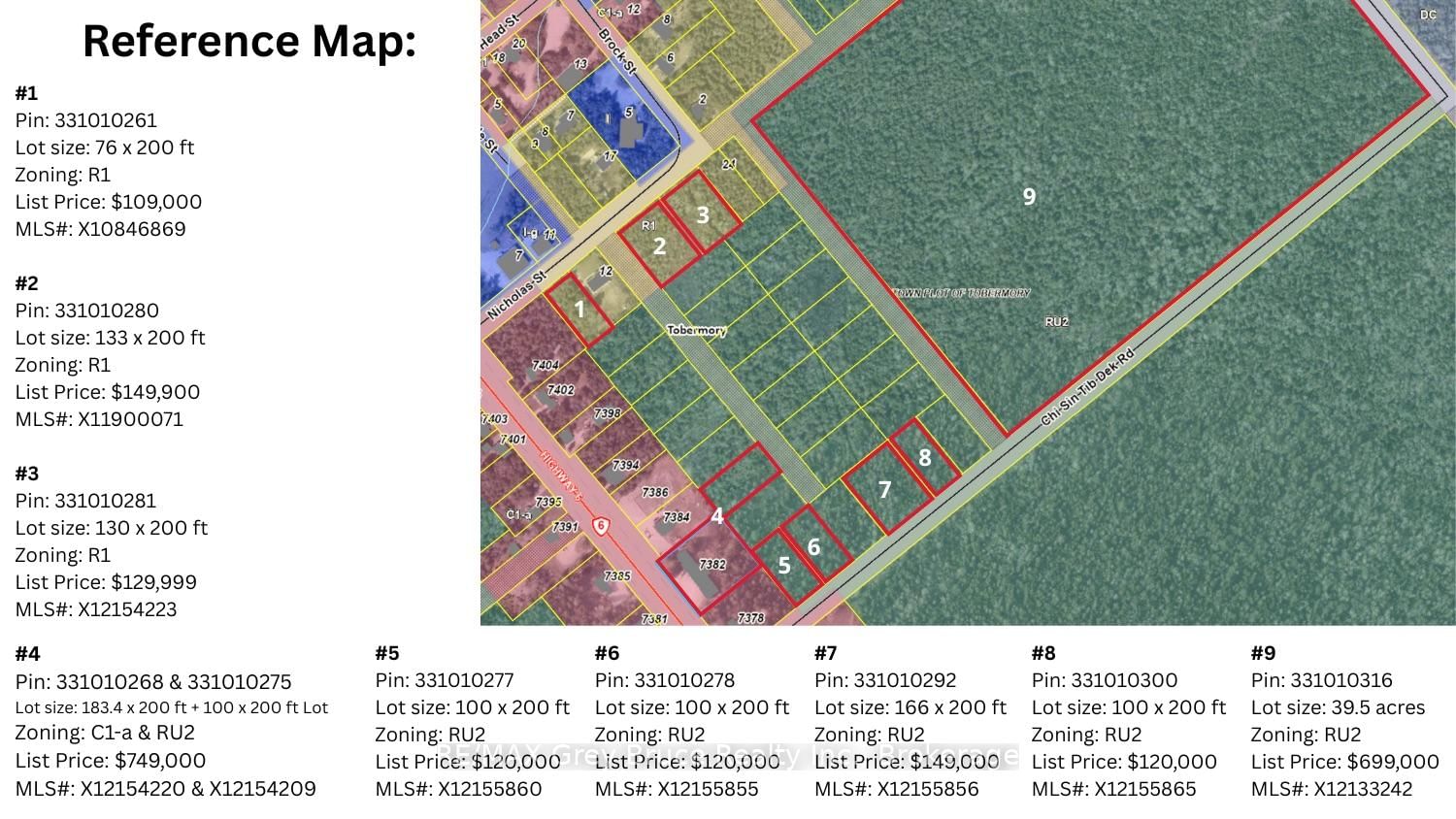 Vacant Land for sale at Fm Lt 4 Nicholas Street, Northern Bruce Peninsula, Northern Bruce Peninsula, N0H 2R0 - MLS: X11900071
