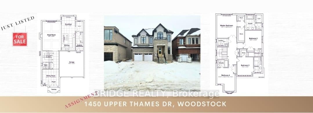 Detached House for sale at 1450 Upper Thames Road, Woodstock, N4T 0P9 - MLS: X11963854