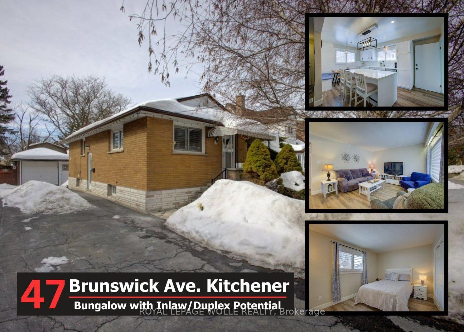 Detached House for sale at 47 Brunswick Avenue, Kitchener, N2H 4E7 - MLS: X11998809