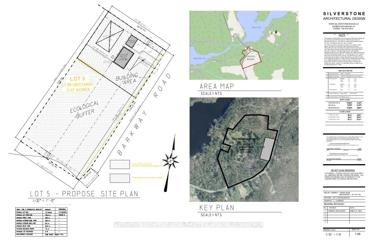 Vacant Land for sale at LOT 5 (Barkway Rd)-1067 Thomas Road, Gravenhurst, Ryde, P1P 1R3 - MLS: X11999292