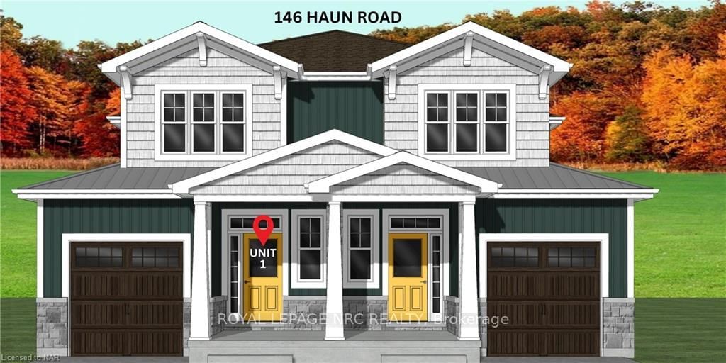 Semi-Detached House for sale at 1-146 HAUN Road, Fort Erie, Crystal Beach, L0S 1B0 - MLS: X12048638