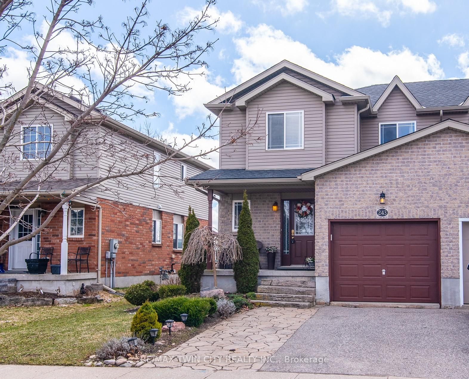 Semi-Detached House for sale at 243 Brenneman Drive, Wilmot, N3A 4N2 - MLS: X12074529