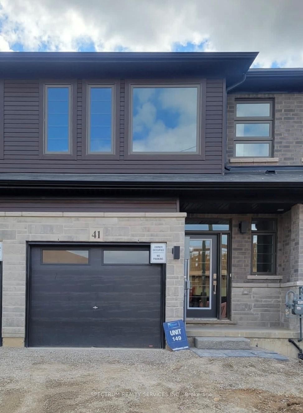Welcome To 41 June Callwood Way In Most Desired Neighborhood Of West Brant. This home features open concept of great room and kitchen with breakfast area. Quartz countertops in kitchen. Powder Room on main level. No carpet on main floor. Upper level has three bedrooms with two full washrooms and laundry. Open Concept and Walk-In closet. Second Bathroom has Walk-In closet. Upper Level has upgraded carpet.