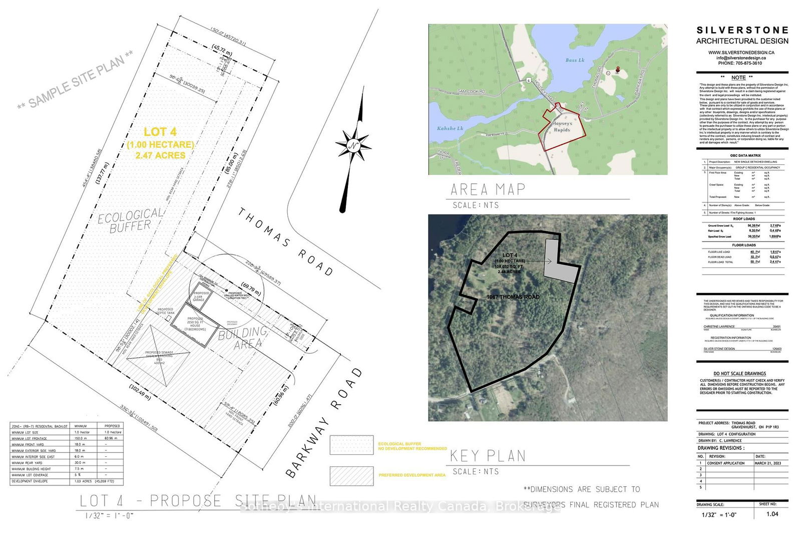 Vacant Land for sale at LOT 4 (Barkway/Thomas Rd)-1067 Thomas Road, Gravenhurst, Ryde, P1P 1R3 - MLS: X12120733