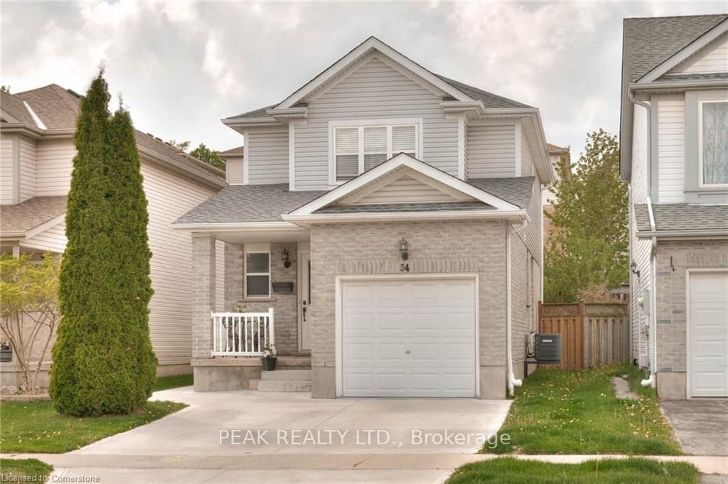 Detached House for sale at 34 Reistview Street, Kitchener, N2E 4H3 - MLS: X12164276