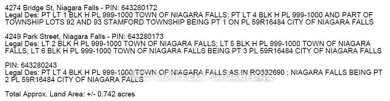 4274 Bridge St & 4249 Park St, Niagara Falls, L2E 2R5 | Image 2