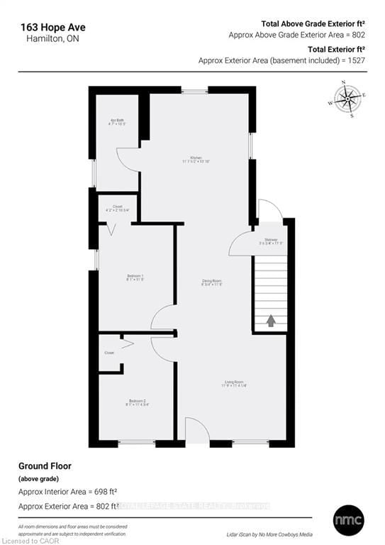 Detached House for sale at 163 Hope Avenue, Hamilton, Ontario, L8H 2E7 - Homeside - MLS: X12663300