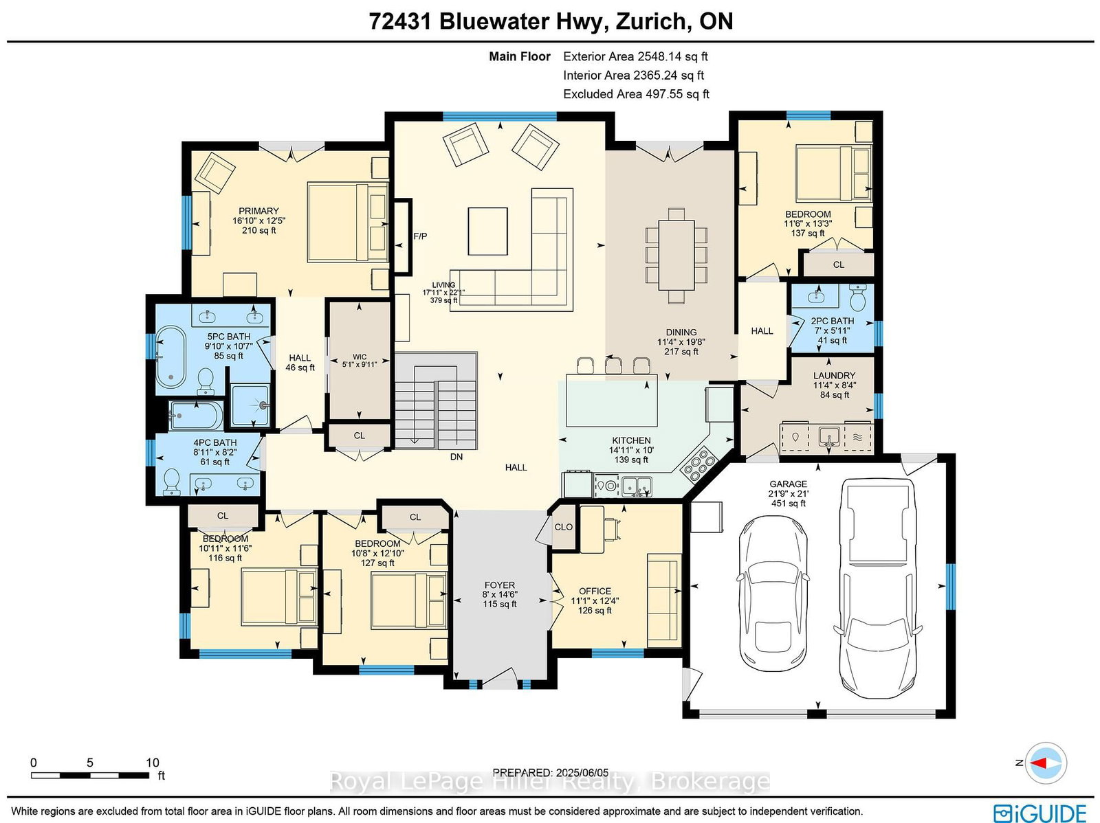Detached House for sale at 72431 Bluewater Highway, Bluewater, Ontario, N0M 2T0 - Hay - MLS: X12765058