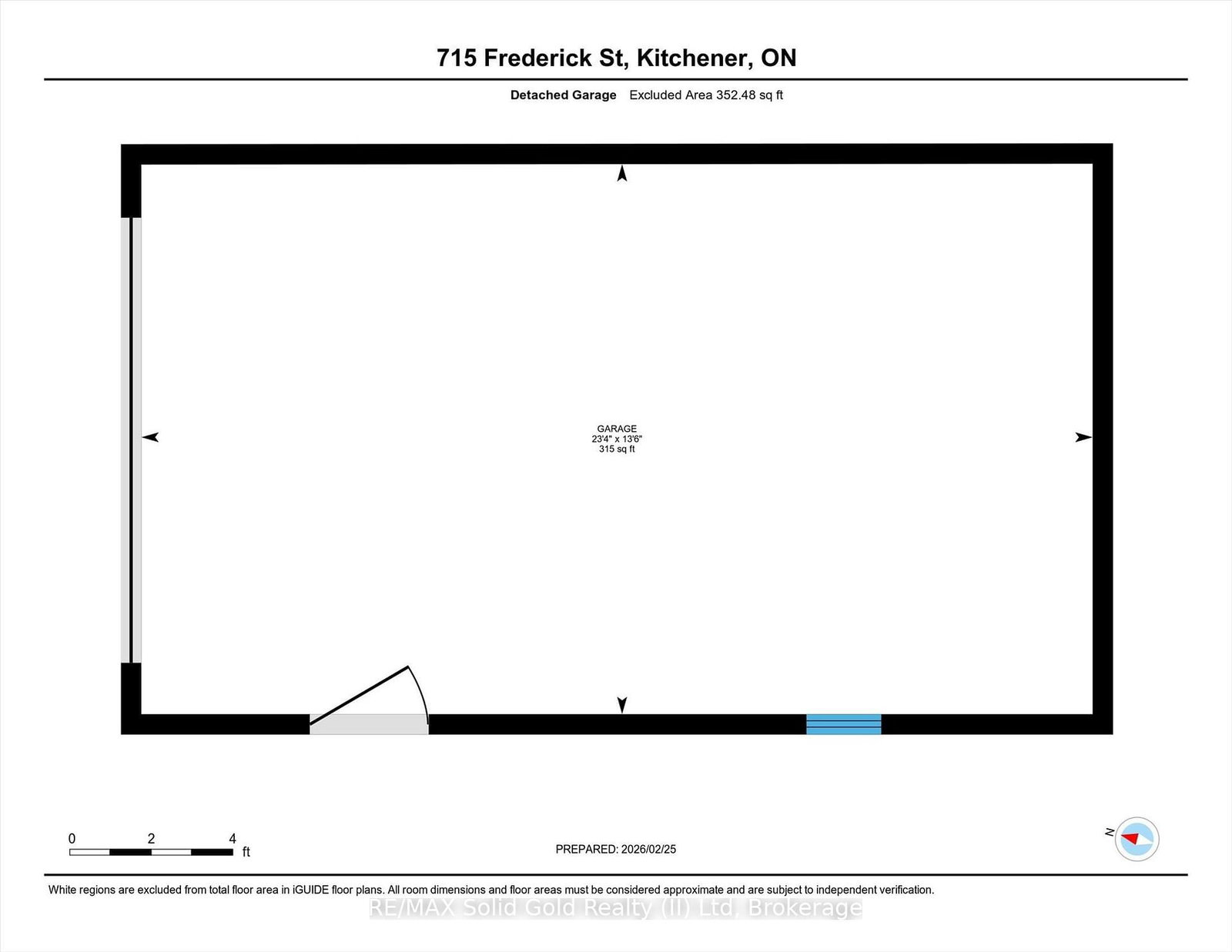 Semi-Detached House sold at 715 Frederick Street, Kitchener, Ontario, N2B 2B3 - MLS: X12823976