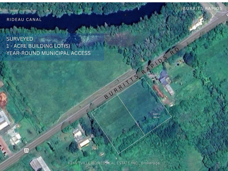 home for sale on Lot 2 Burritts Rapids Road