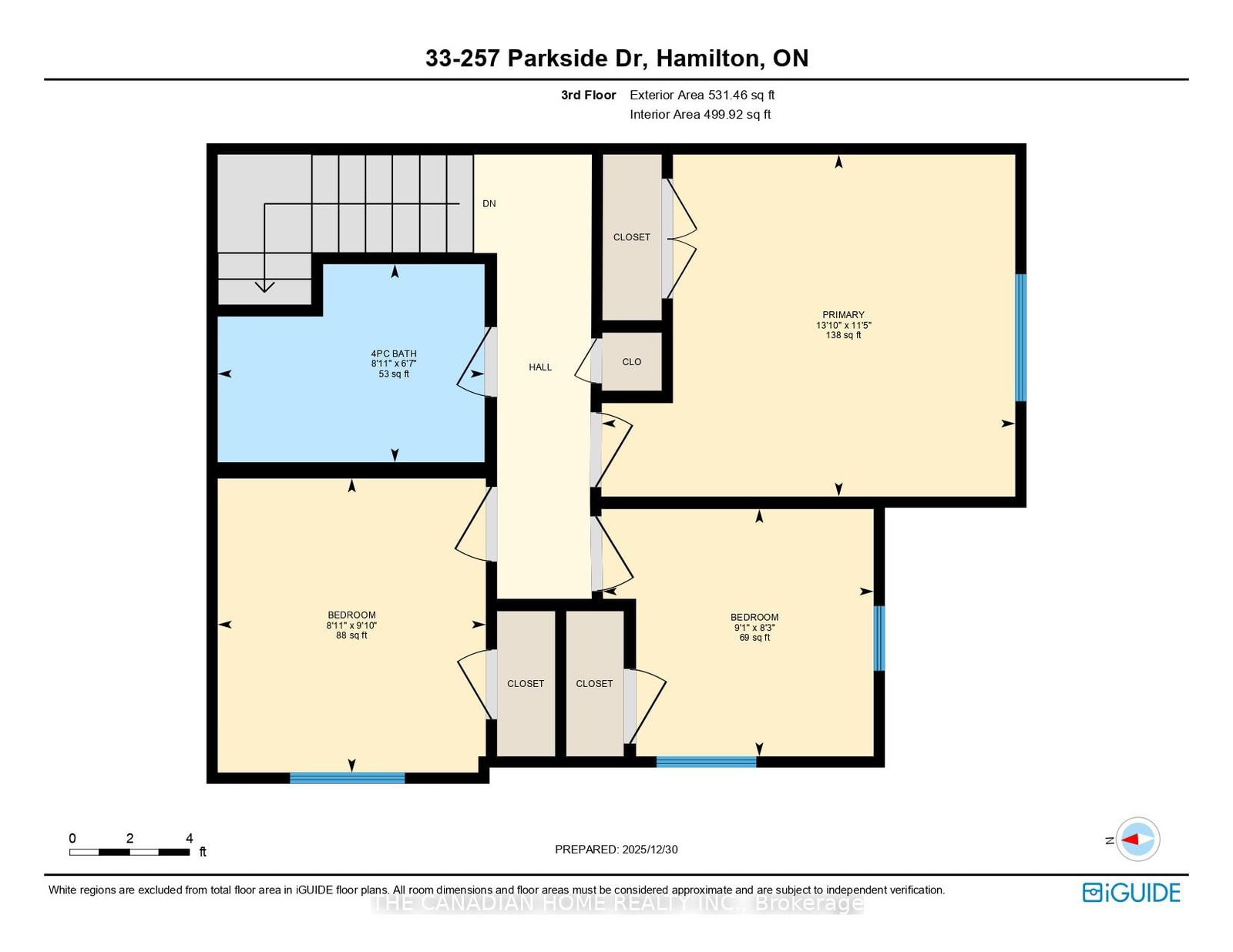 Townhouse for sale at 33-257 Parkside Drive, Hamilton, Ontario, L8B 0W5 - Waterdown - MLS: X12881278