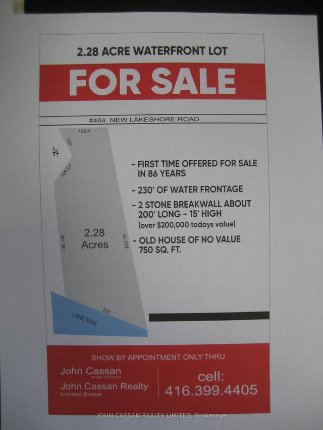 404 New Lakeshore Road