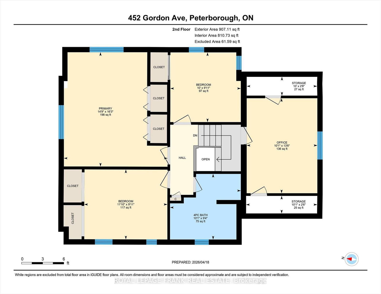 Detached House for sale at 452 Gordon Avenue, Peterborough, Ontario, K9J 6G5 - Town Ward 3 - MLS: X13019524