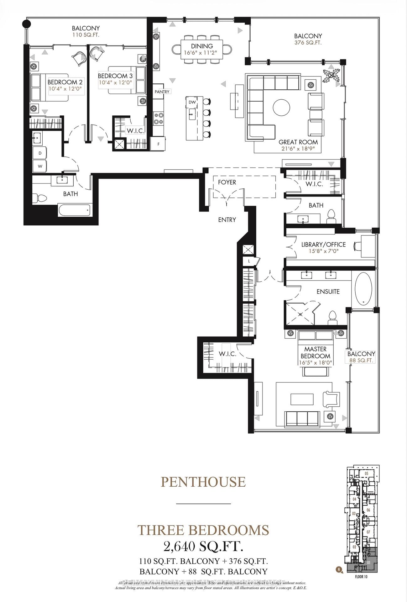 7711 Green Vista Gate, Unit PENTHOUSE #1001 - Photo 12